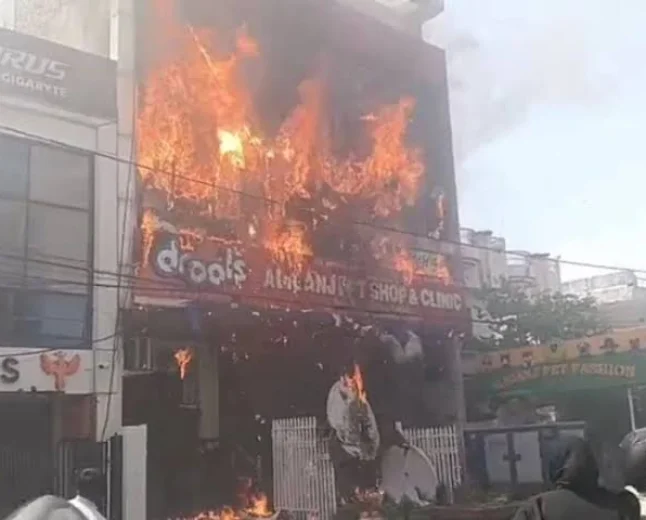 Major Fire at Lucknow Coaching Centre: Students Jump From Building, Several Injured