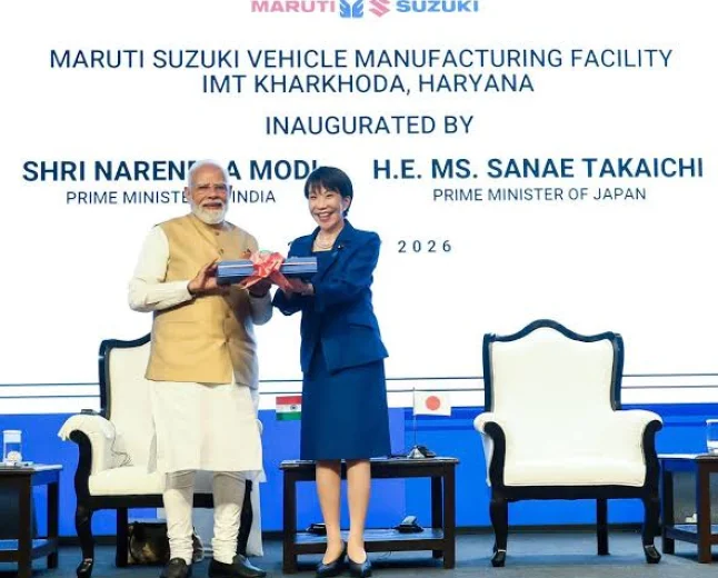 PM Modi, Japanese PM Sanae Takaichi Inaugurate Maruti Suzuki's Kharkhoda Plant in Haryana
