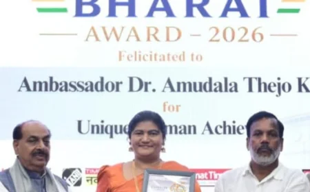 Ambassador Dr. Thejo Kumari Amudala Honoured with Rashtra Ratna Award 2026 and Viksit Bharat Award 2026