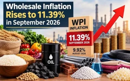 India’s Wholesale Inflation Hits Record 11.39% in September 2026 as Food and Fuel Prices Surge